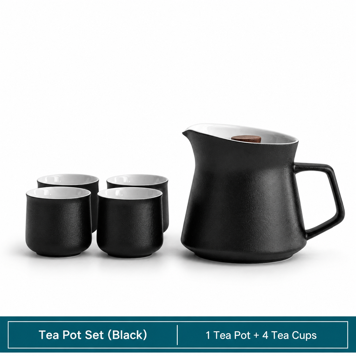 Wangshan Rotating Ceramic Tea Pot with Infuser – 400ml