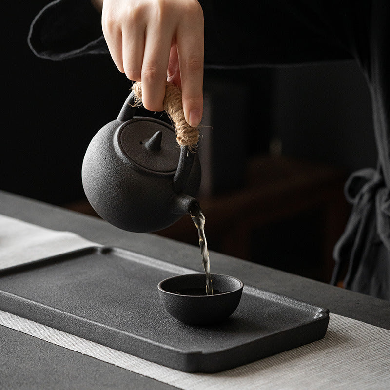 Japanese-Style Ceramic Tea Set with Teapot & Cups