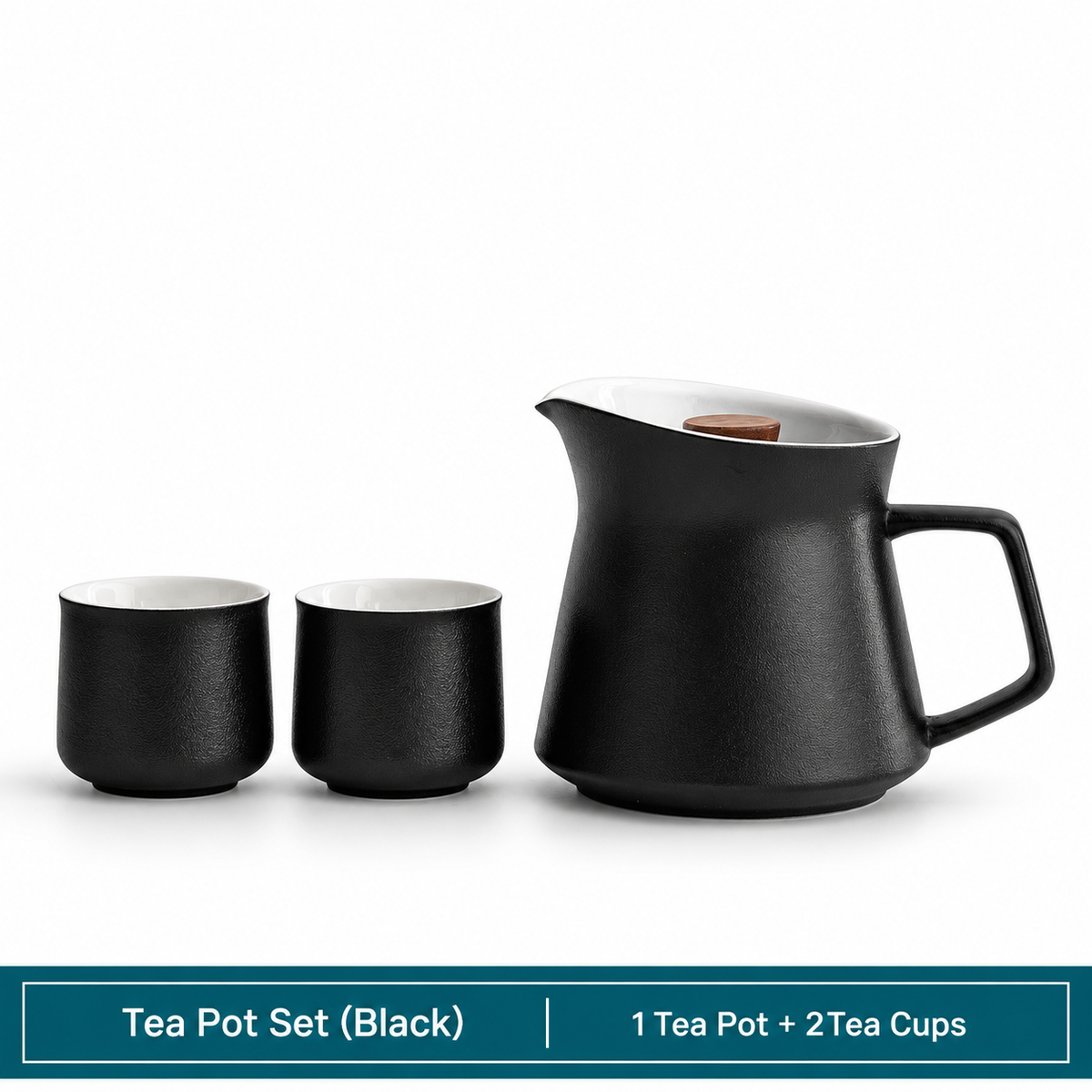 Wangshan Rotating Ceramic Tea Pot with Infuser – 400ml