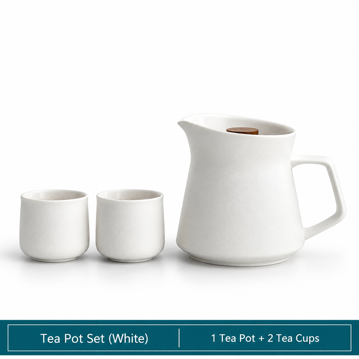 Wangshan Rotating Ceramic Tea Pot with Infuser – 400ml