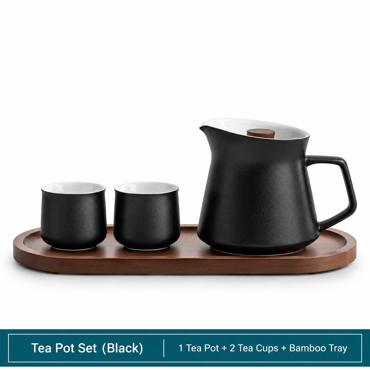 Wangshan Rotating Ceramic Tea Pot with Infuser – 400ml