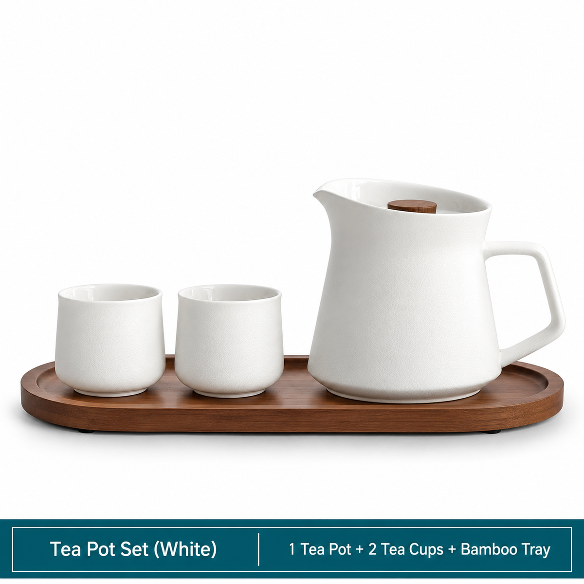 Wangshan Rotating Ceramic Tea Pot with Infuser – 400ml