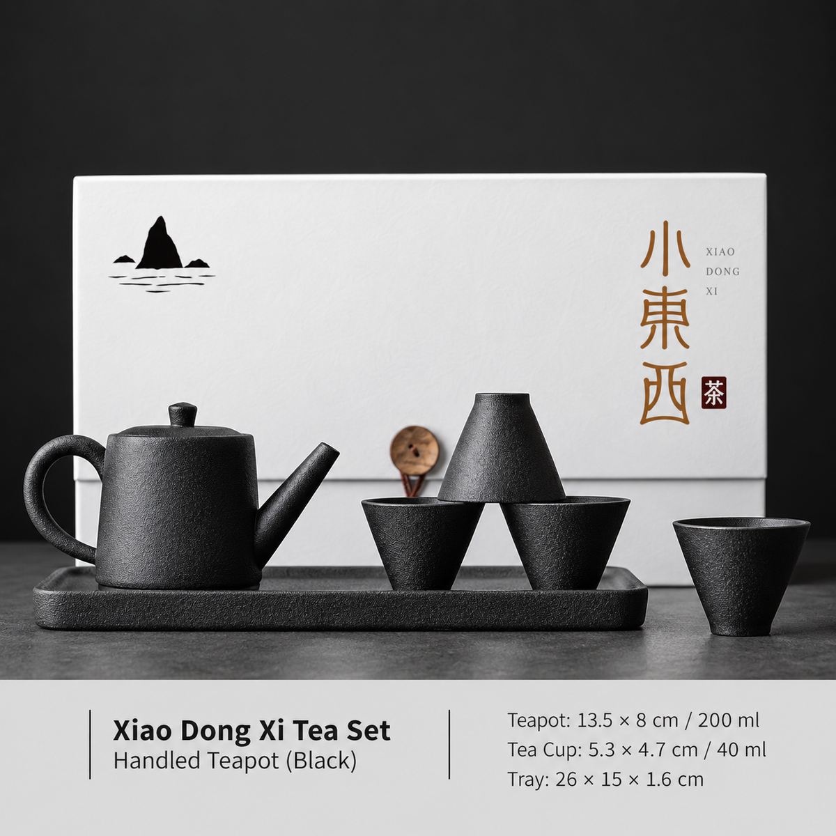 Japanese-Style Ceramic Tea Set with Teapot & Cups
