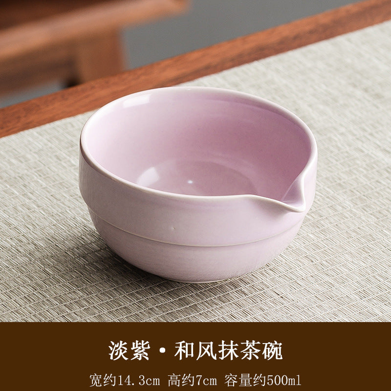 Large Japanese style matcha bowl hit matcha tool matcha brush dot tea bowl cute striped tea whisk utensils set