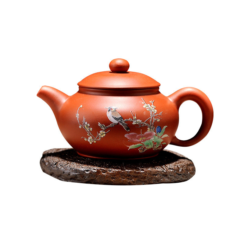 Upside down Yixing purple sand teapot for making tea handmade small Xishi household large-capacity teapot Kungfu tea set