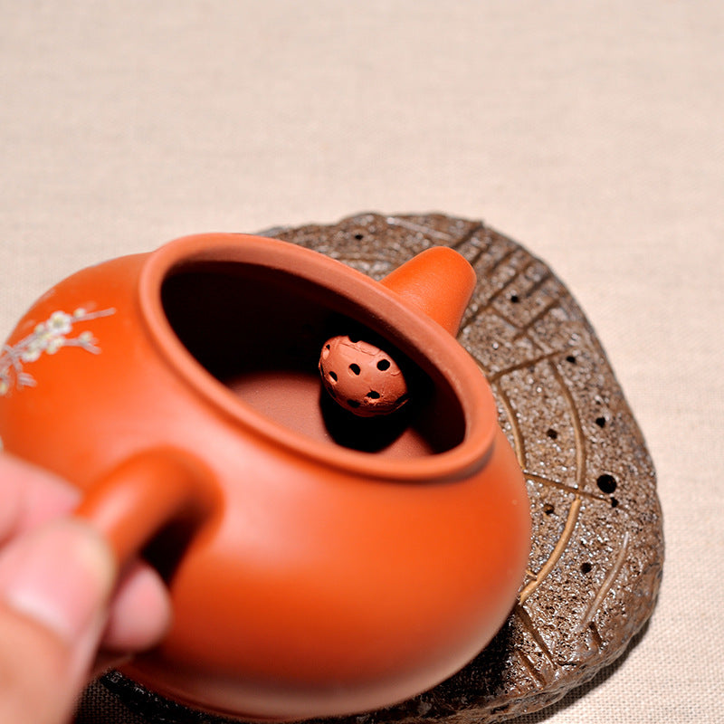 Upside down Yixing purple sand teapot for making tea handmade small Xishi household large-capacity teapot Kungfu tea set